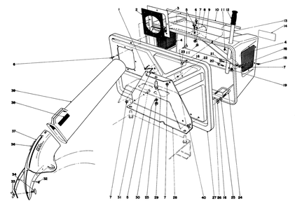 Easy-Empty Grass Catcher Model 59046 (Optional) Diagram and Parts List for 56006 0000001 - 0999999 Toro Lawn Tractor