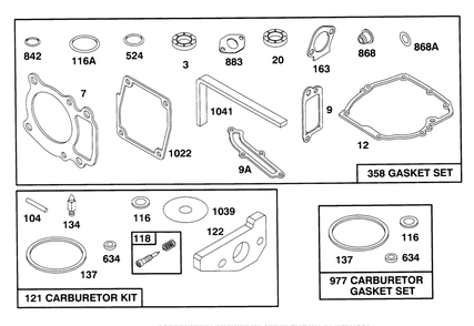 Engine Gts-150 Diagram and Parts List for 20928BC 59000001 - 59999999 Toro Lawn Mower