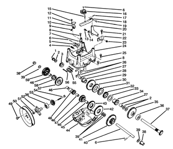 Transmision Assembly No. 66-8030 (Continued) Diagram and Parts List for 38555 69000001 - 69999999 Toro Snow Blower
