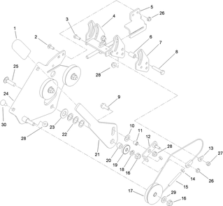 Speed Control Assembly Diagram and Parts List for 79534 (310000001-310999999)(2010) Toro Lawn Mower