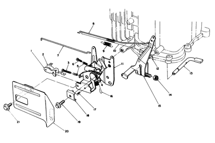 Governor Assembly (Model No. Vmg6) Diagram and Parts List for 20526C 7000001 - 7999999 Toro Lawn Mower