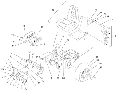Part Location Diagram of 99-4603 Toro Decal-Z147