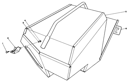 Steel Grass Catcher (Model 22099) (Optional) Diagram and Parts List for 22030 5000001 - 5999999 Toro Lawn Mower