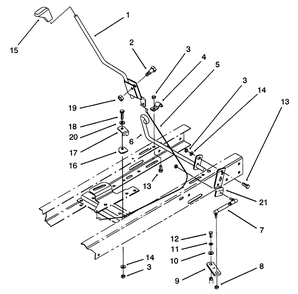 Shift Assembly (Serial No. 3901529 & Up)(Model No. 71140)(Serial No. 3900900 & Up)(Model No. 71200) Diagram and Parts List for 71200 3900001 - 3999999 Toro Lawn Tractor