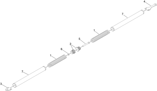 Weight Transfer Spring Assembly No 142-6483 Diagram and Parts List for 72144 413000000 - 999999999 Toro Lawn Tractor