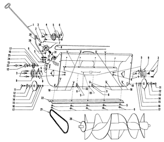 Housing And Rotor Assembly Diagram and Parts List for 59032 2000001 - 2999999 Toro Snow Blower