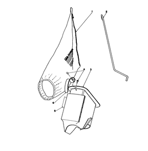 Bagging Kit No. 47-6510 (Optional) Diagram and Parts List for 16575 8000001 - 8012678 Toro Lawn Mower