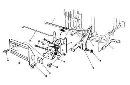 Governor Assembly Diagram and Parts List for 20627C 8000001 - 8999999 Toro Lawn Mower