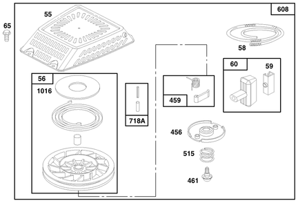 Engine Gts 150 (Model No. 20475 Only) Diagram and Parts List for 20476 6900001 - 6999999 Toro Lawn Mower