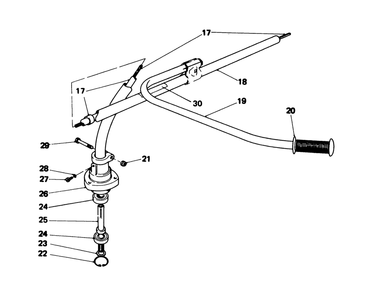 Drive Shaft Diagram and Parts List for 51625 0000001 - 0999999 Toro Trimmer