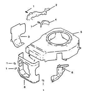 Part Location Diagram of 12-063-03 Toro Baffle-Cylinder Head