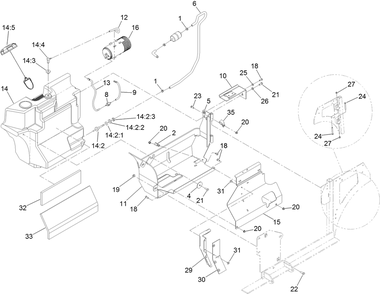 Part Location Diagram of 103-7095-03 Toro Deflector-Air