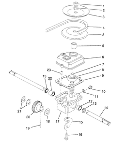 Gearbox Assembly No. 71-8250 Diagram and Parts List for 20926B 1000001 - 1999999 Toro Lawn Mower