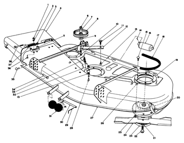 Cutting Unit Model No. 30753 Diagram and Parts List for 30753 900001 - 999999 Toro Lawn Mower