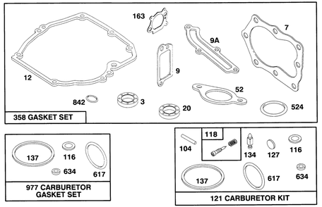 Engine Briggs & Stratton Model 127702-0131-01 Diagram and Parts List for 20903BC 4900001 - 4999999 Toro Lawn Mower