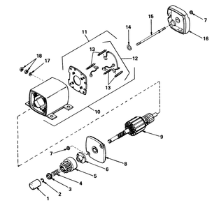 Starter Motor No. 33606 Diagram and Parts List for 56030 3000001 - 3999999 Toro Lawn Tractor