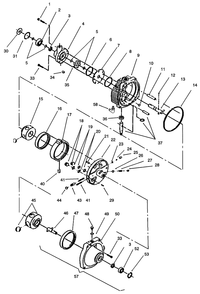 Eaton Hydrostatic Transmission #110-062 Diagram and Parts List for 73521 6900001 - 6999999 Toro Lawn Tractor