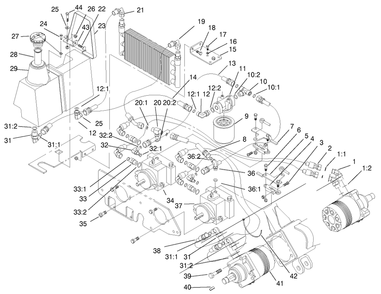 Part Location Diagram of 92-1705 Toro Screen-Filter
