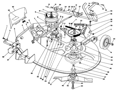 Spindle & Height Of Cut Assembly Diagram and Parts List for R5-38SL02 2000001 - 2999999 Toro Lawn Mower
