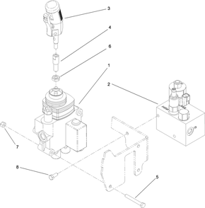 Control Valve Assembly Diagram and Parts List for 23208HD 400000000 - 999999999 Toro Stump Grinder