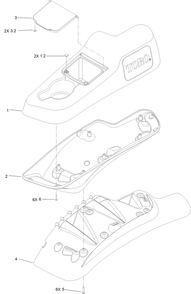 Lh Console Assembly Diagram and Parts List for 74902TE (316000001-316999999)(2016) Toro Lawn Mower