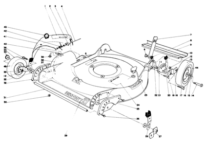 Housing Assembly Diagram and Parts List for 23370 8000001 - 8999999 Toro Lawn Mower
