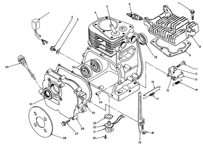 Engine Assembly Diagram and Parts List for 62018 8000001 - 8999999 Toro Generator