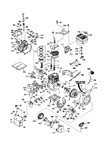 Engine, Tecumseh Model No. H50-65498r (5 H.P. Snowthrower Model No. 38040) Diagram and Parts List for 38050 5000001 - 5999999 Toro Snow Blower
