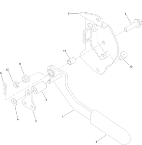 Brake Assembly 1 Diagram and Parts List for 44410 406814864-407699999 Toro Lawn Mower