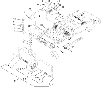 Part Location Diagram of 103-9934 Toro BUSHING