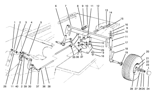 Rear Axle Assembly Diagram and Parts List for 30620 790001 - 799999 Toro Lawn Tractor