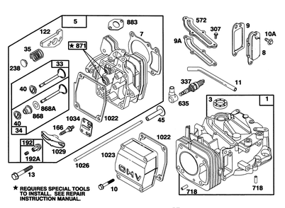 Engine Gts 150 Diagram and Parts List for 20922B 39000001 - 39999999 Toro Lawn Mower