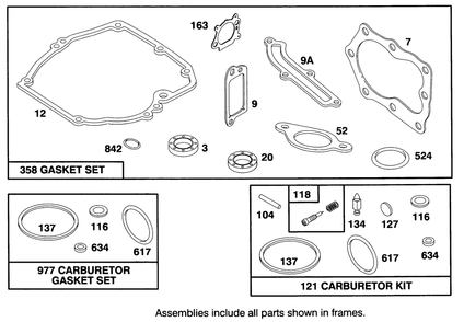 Engine Briggs & Stratton Model 127802-0514-21 Diagram and Parts List for 20806BC 4900001 - 4999999 Toro Lawn Mower