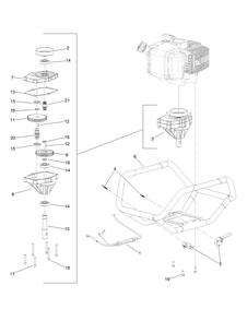 Powerhead Assembly Diagram and Parts List for 58630 323000001 - 999999999 Toro Auger