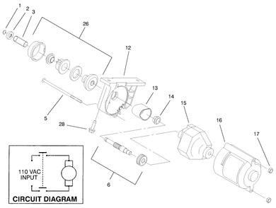 Engine Assembly (Model No. 38435) Diagram and Parts List for 38435 9900001 - 9999999 Toro Snow Blower