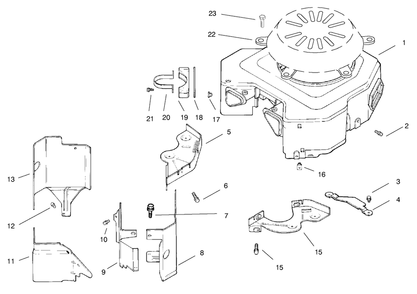 Part Location Diagram of 2411313 Toro Decal, HP