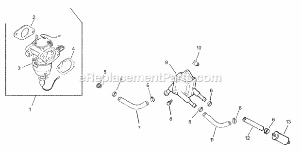 Fuel System Assembly Kohler Cv20s Pro 65593 Diagram and Parts List for 74177 230000001-230007000 Toro Lawn Mower