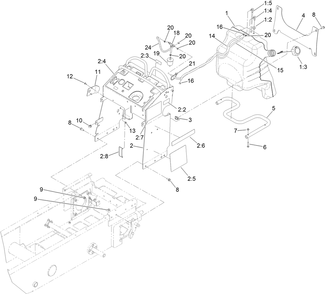 Part Location Diagram of 139-7220 Toro Tower Assembly