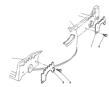 Wear Plate Kit No. 49-4080 (Optional) Diagram and Parts List for 20676 5000001 - 5999999 Toro Lawn Mower