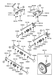 Part Location Diagram of 92152-2066 Kawasaki DISCONTINUED