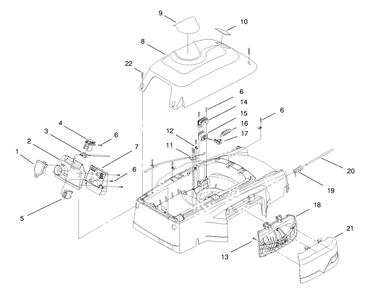 Cover, Mulch Plug And Panel Assembly Diagram and Parts List for 20650 89000001 - 89999999 Toro Lawn Mower