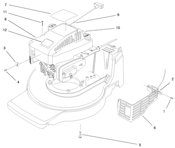 Engine Assembly Diagram and Parts List for 20803 9900001 - 9999999 Toro Lawn Mower
