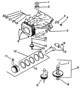 Crankcase-Engine Kohler Model No. Cv14 S-1429 Diagram and Parts List for 30185 20000001 - 29999999 Toro Lawn Tractor Accessories