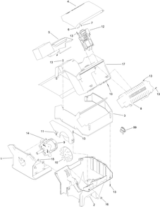 60 Volt Powerhead Assembly No. 139-5315 Diagram and Parts List for 39926T 400000000 - 411699999 Toro Snow Blower