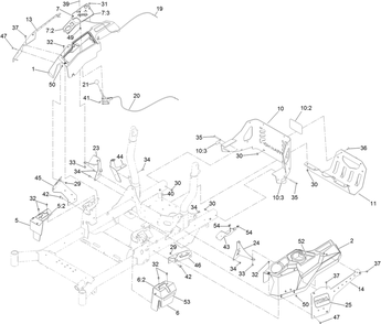 Control Console And Guard Assembly Diagram and Parts List for 74465TE 400000000-999999999 Toro Lawn Tractor