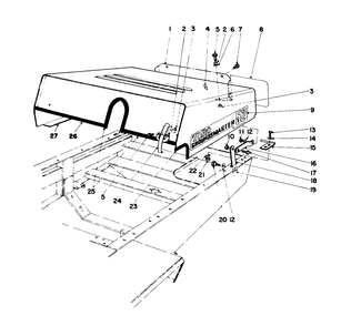 Part Location Diagram of 274800 Toro Link-Hood