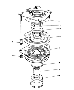Clutch Assembly No. 44-0770 Diagram and Parts List for 57358 7000001 - 7999999 Toro Lawn Mower