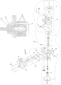 Part Location Diagram of 135-6831 Toro Rotating Kit