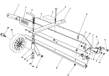 Dethatcher Kit Model No. 59126 (Optional) Diagram and Parts List for 20810 3000001 - 3999999 Toro Lawn Mower