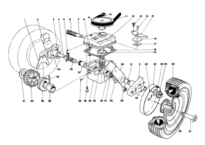 Gear Box Assembly Model 16287 Diagram and Parts List for 16155 9000001 - 9999999 Toro Lawn Mower
